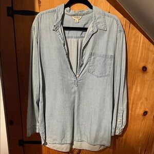 Lucky Brand Light Blue Casual Button Down Shirt